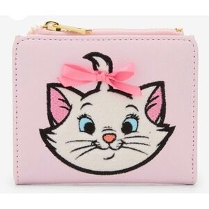 Her Universe Disney Marie Aristocats Wallet Womens Pink Embroidered NWT